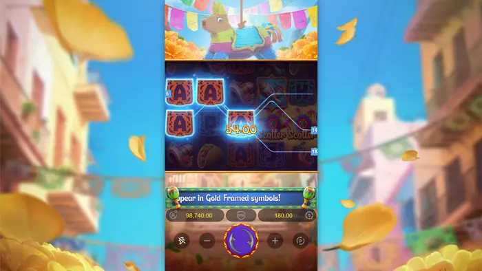 Scatter trigger for Free Spins in Pinata Wins.